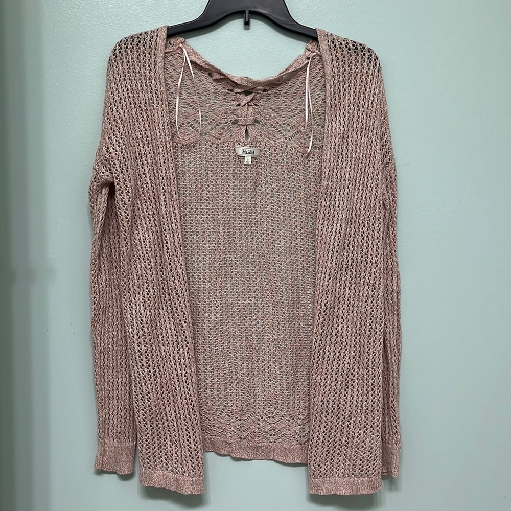 Mudd Light Pink/Mauve Color Cardigan